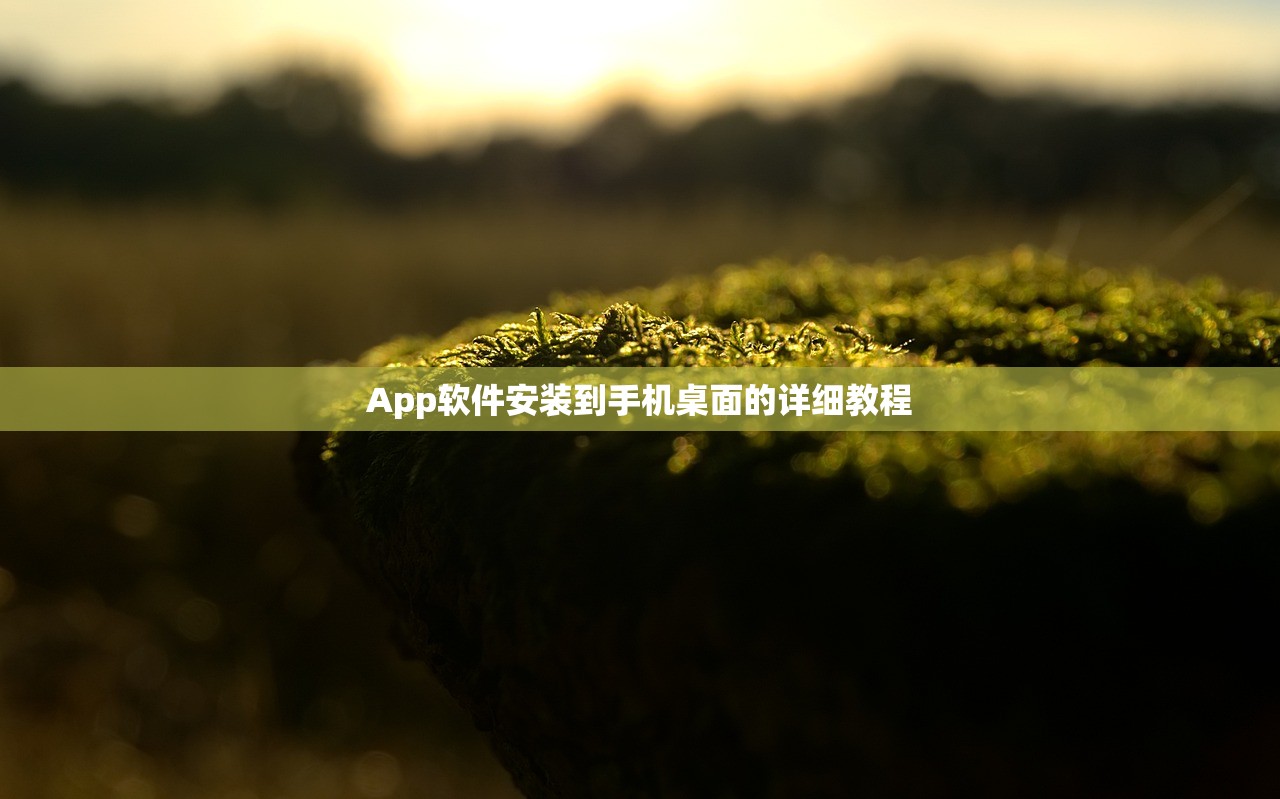 App软件安装到手机桌面的详细教程